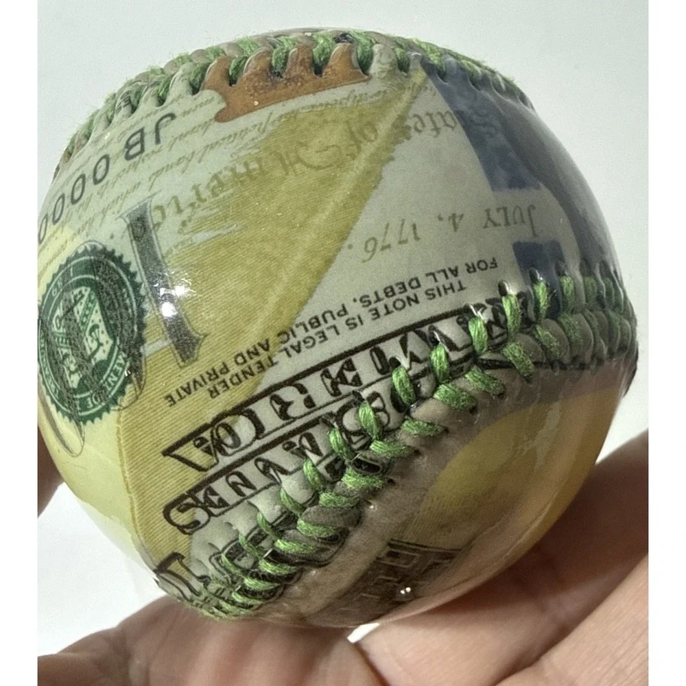 One Hundred Dollar‎ Bill Bureau Of Engraving And Printing Souvenir Baseball Ball